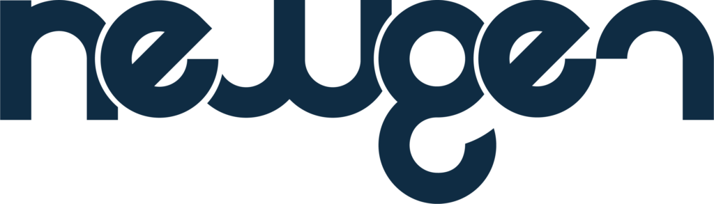 newgen Logo in blau